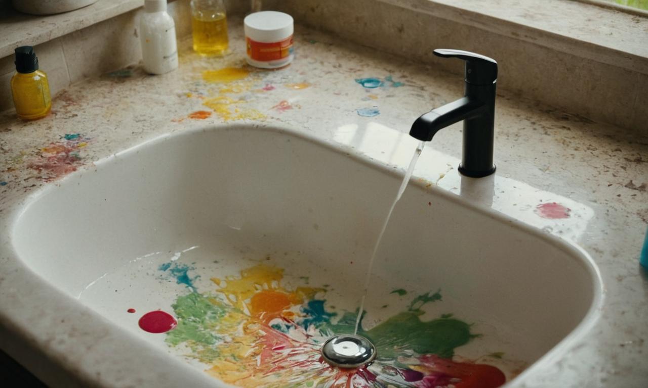 Czym sprać farbę olejną z ubrania