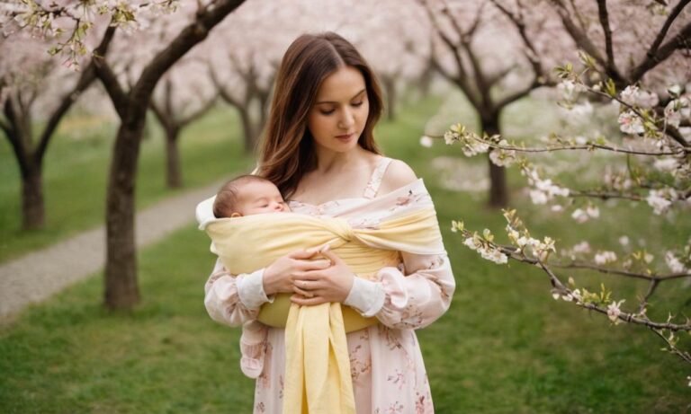 Jak ubrać dziecko do chusty wiosną