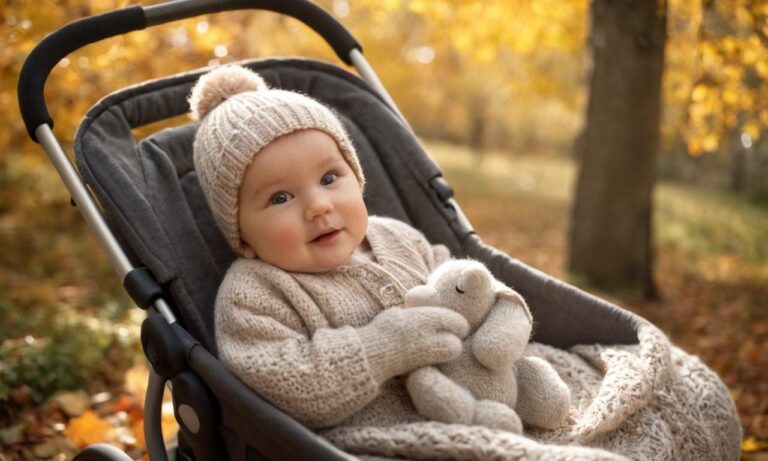 Jak ubrać niemowlaka na spacer jesienią